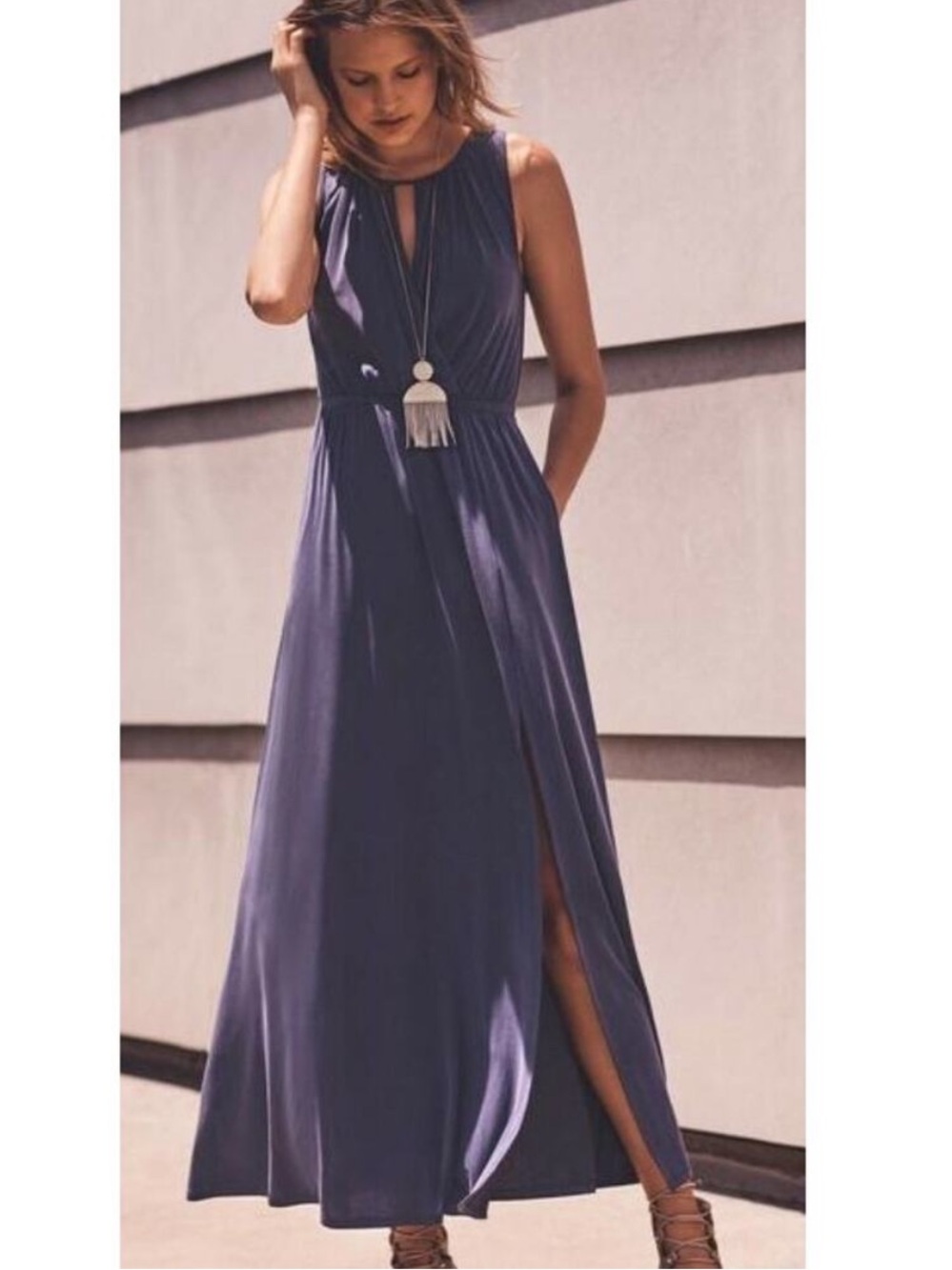Anthropologie Moulinette Soeurs Sanna Drapey Maxi Dress